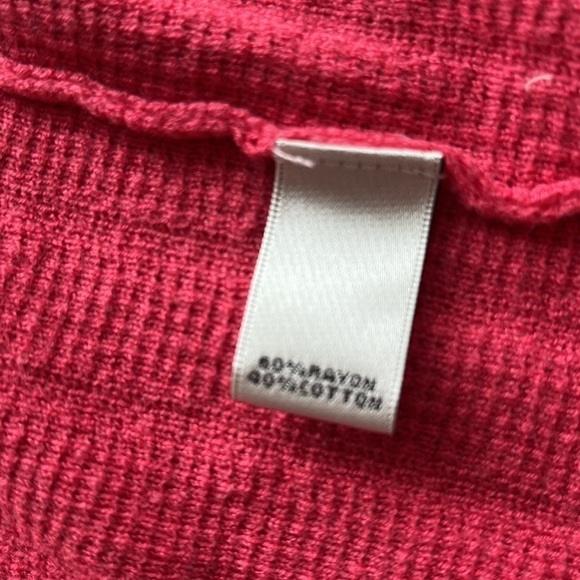 Neiman Marcus open cardigan with tie at waist long sleeves coral color size S - Picture 10 of 13